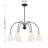Orestis 6-Light Chandelier in Matte Black-92329461