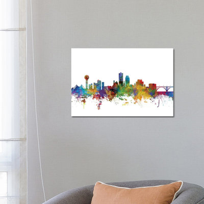 Knoxville, Tennessee Skyline by Michael Tompsett - Wrapped Canvas Gallery-Wrapped Canvas Giclée