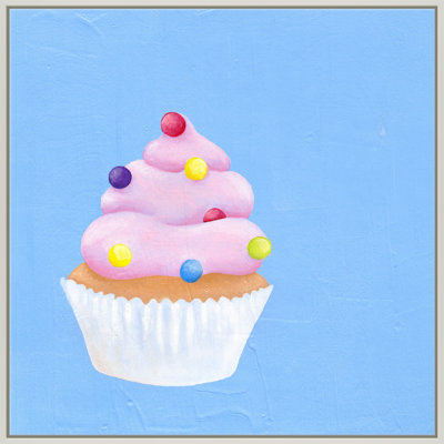 Bubble Gum Cupcake Print by Katy Montica