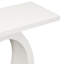 Console chic avec base en forme d'œuf. Beige +. 40,37 po P, 15,6 W, 31,53 H. Capacité de poids de 220 lb. Profondeur, largeur, hauteur de l'accessoire de salon. Décoration intérieure