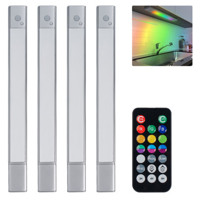 Éclairage rechargeable sous l'armoire de 14,6 pouces avec télécommande