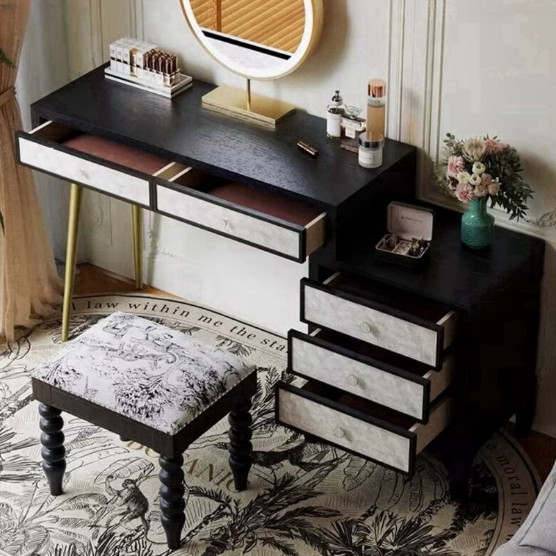 Commode rétro noire