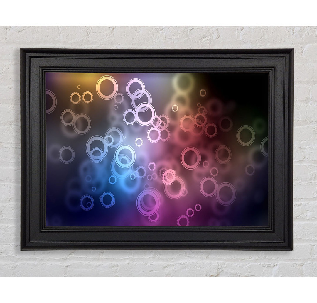 Gerahmtes Leinwandbild Abstract Circle Art