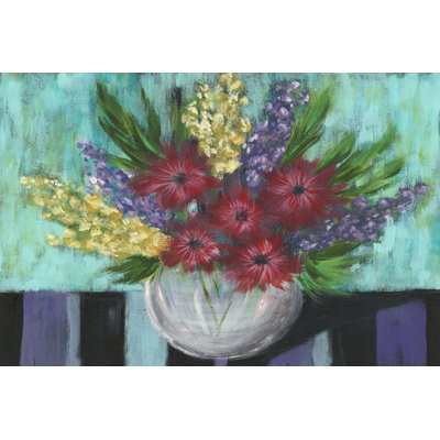 Early Summer Blooms II by Regina Moore - Wrapped Canvas Painting