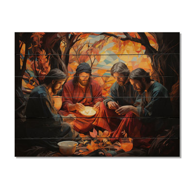 Lavilla Christianity Last Supper, impression sur bois