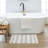 Linkage Casual Geometric Polyester Machine Washable Knitted Bath Mat-94230214-94230212