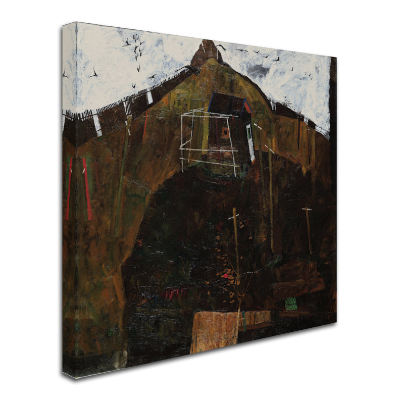 «Landscape With Ravens», reproduction sur toile tendue, H 18 po x l 18 po
