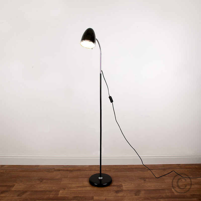 Aquavia 135cm Task Floor Lamp, Black