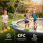 Coussin de trampoline double face Newacme LLC amélioré, housse de rechange pour ressort de sécurité rond, imperméable, résistant aux déchirures, sans trou pour le mât-111121768-111121774
