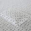 Ensemble de draps de luxe surdimensionnés 4 pièces Flocons de neige Noir Grand