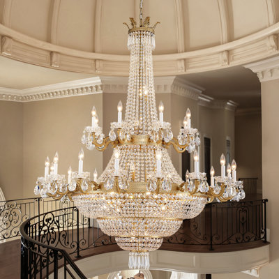 Light Dimmable Crystal Empire Chandelier