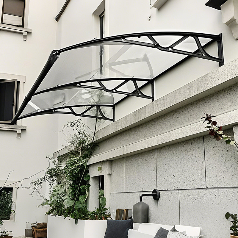 Housse de patio pour auvent de fenêtre et auvent en polycarbonate avec auvent amélioré de 80 x 40 pouces