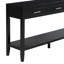 U_STYLE Table d'entrée de style campagnard 59,1 po avec 3 tiroirs (table basse incluse)-997435964