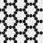 Carreau de mosaïque mural en porcelaine de 10 po 1/4 po x 11-7 / 8 po Metro White