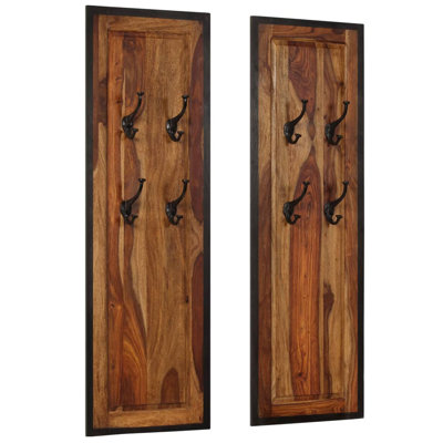Coat Racks Solid Sheesham Wood