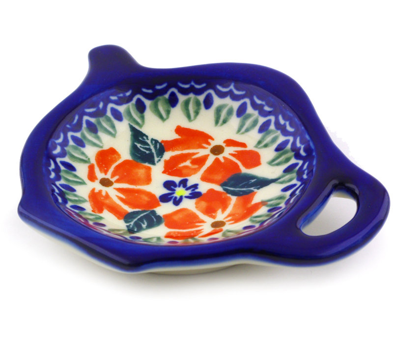 The Holiday Aisle® Rousey Stoneware Tea Bag Plate