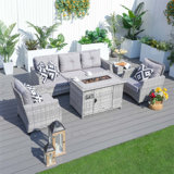 Newcastleton 5 Seat Rattan Conversation Set