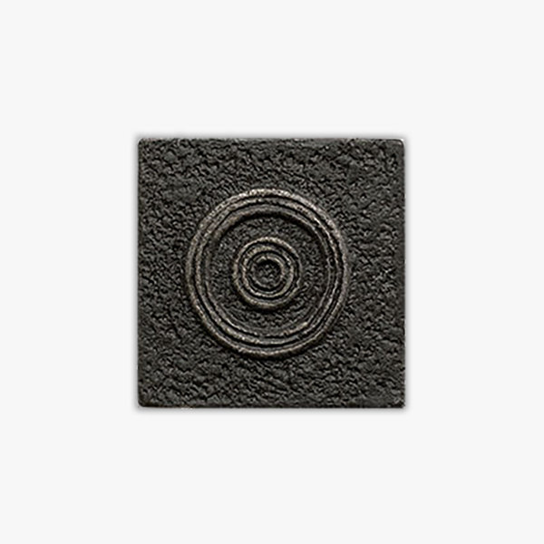 Wrought Iron Natural Circles Polyurethane 1x1 Decorative Insert