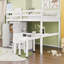 Lit mezzanine en bois avec bureau d'étude intégré, armoire, tiroirs et table mobile-1115613860-1115613861