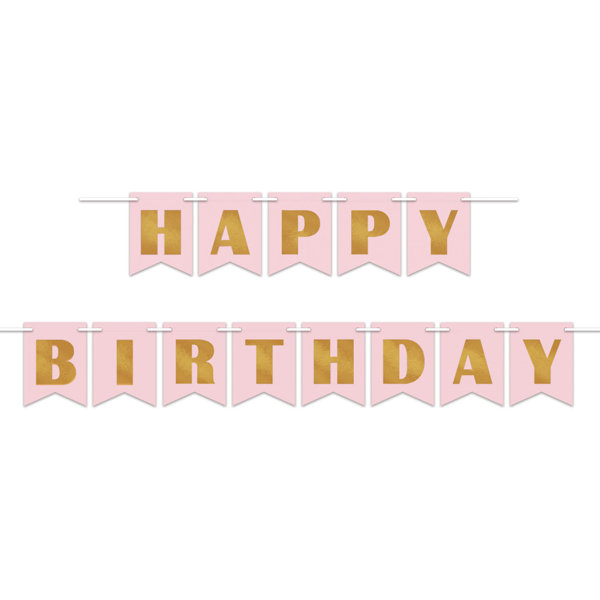 Foil Happy Birthday Streamer