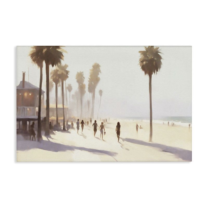  «Run on Tropical Beach», art mural sur toile par Noah Bay, H 30 po x l 45 po