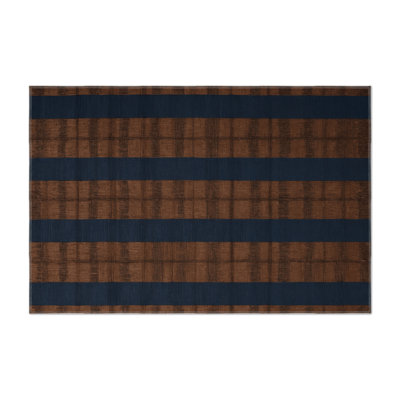 Tapis d'intérieur et d'extérieur à carreaux gris