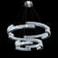 Lustre en cristal à deux niveaux DEL Markishia D32 "+ D20" à intensité variable 3000-6000k