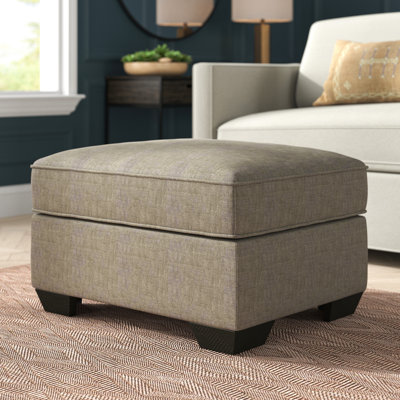 Keisha 30" Wide Rectangle Standard Ottoman by Greyleigh