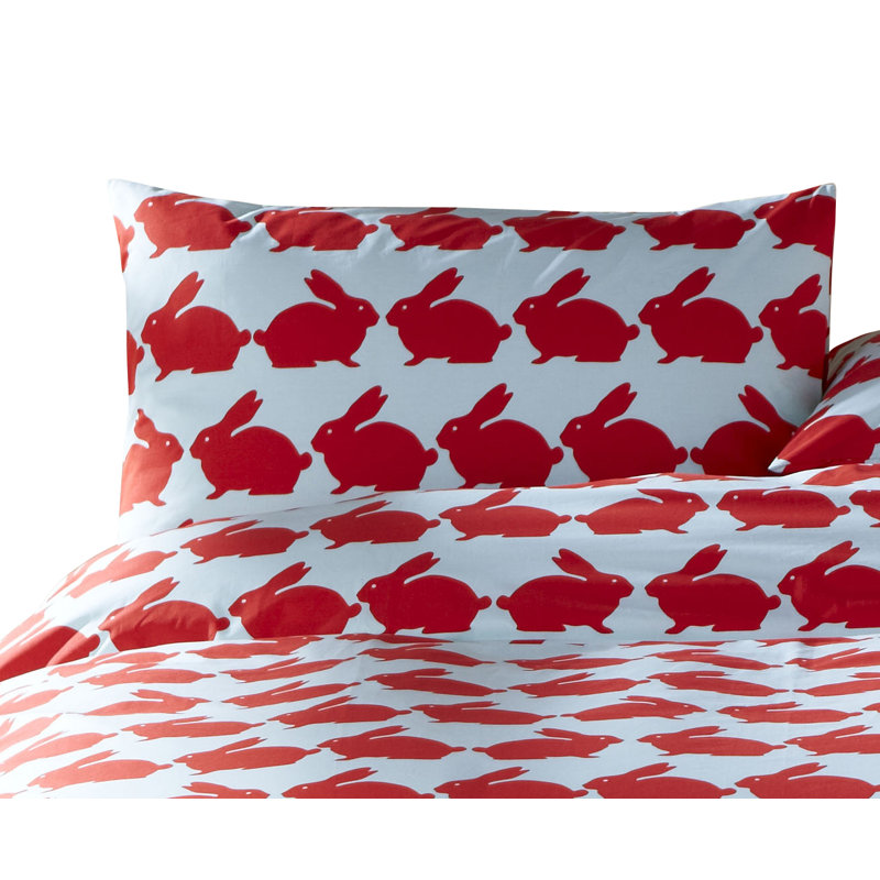 Kissing Rabbits Housewife Pillowcase