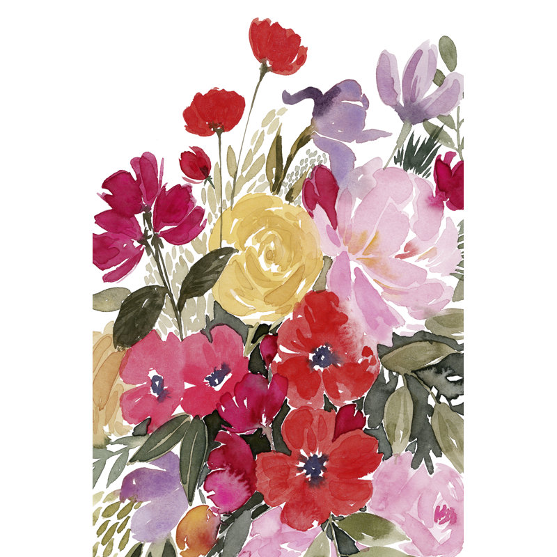 Rainy Day Bouquet II by Grace Popp - Painting Print, 30cm H x 20cm W, Wrapped Canvas