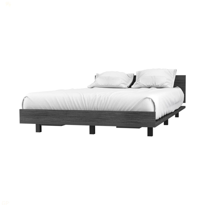 Nimmo Twin Bed Frame, Gray
