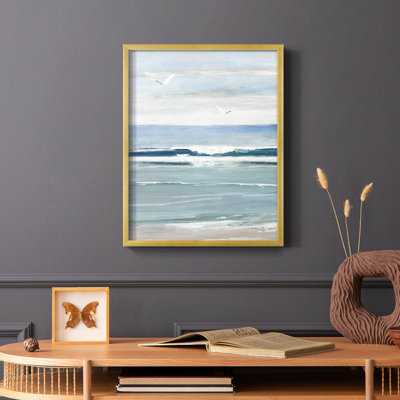 Seagull Bay II Framed Print - Solid Wood