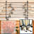Emelle Aluminum Mounting / Installation Required Mounted Adjustable Multi-Use Fishing Rack