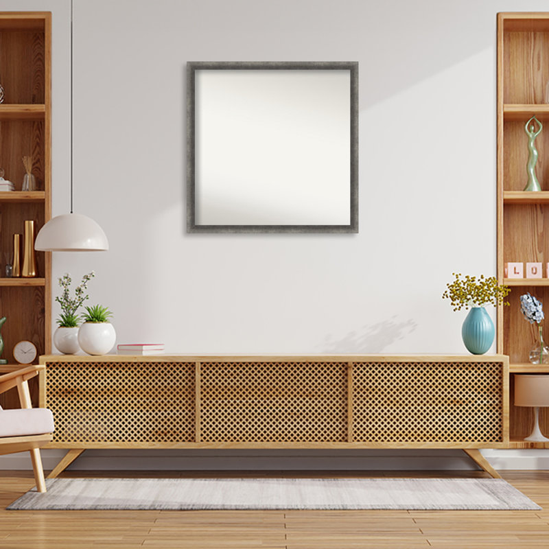 Phil Solid Wood Wall Mirror, Square, 31.25" x 31.25"