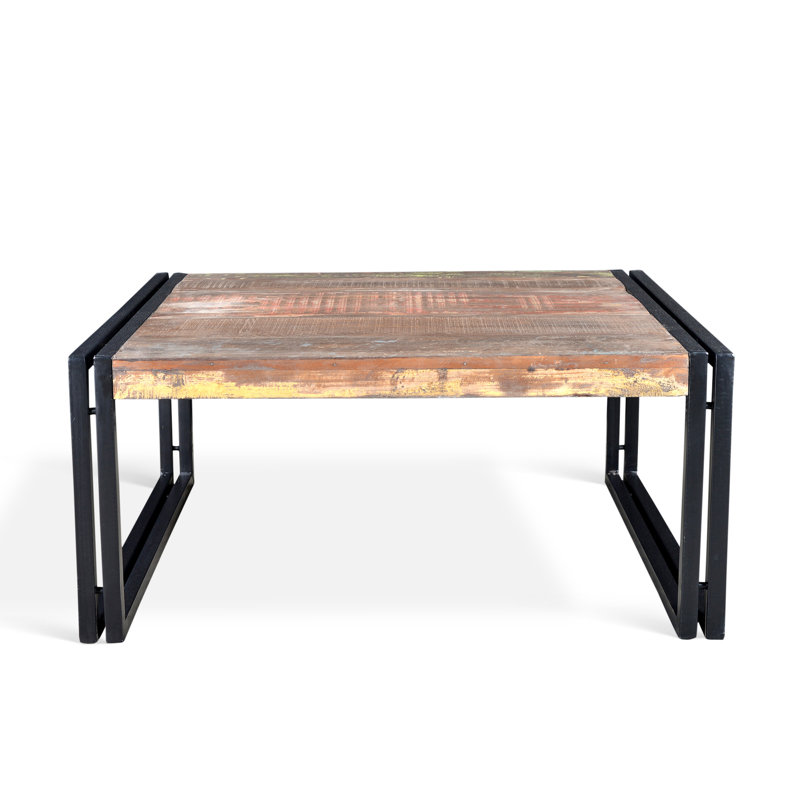 Gramercie Solid Wood Top Coffee Table, 18" H x 47" L x 31" W