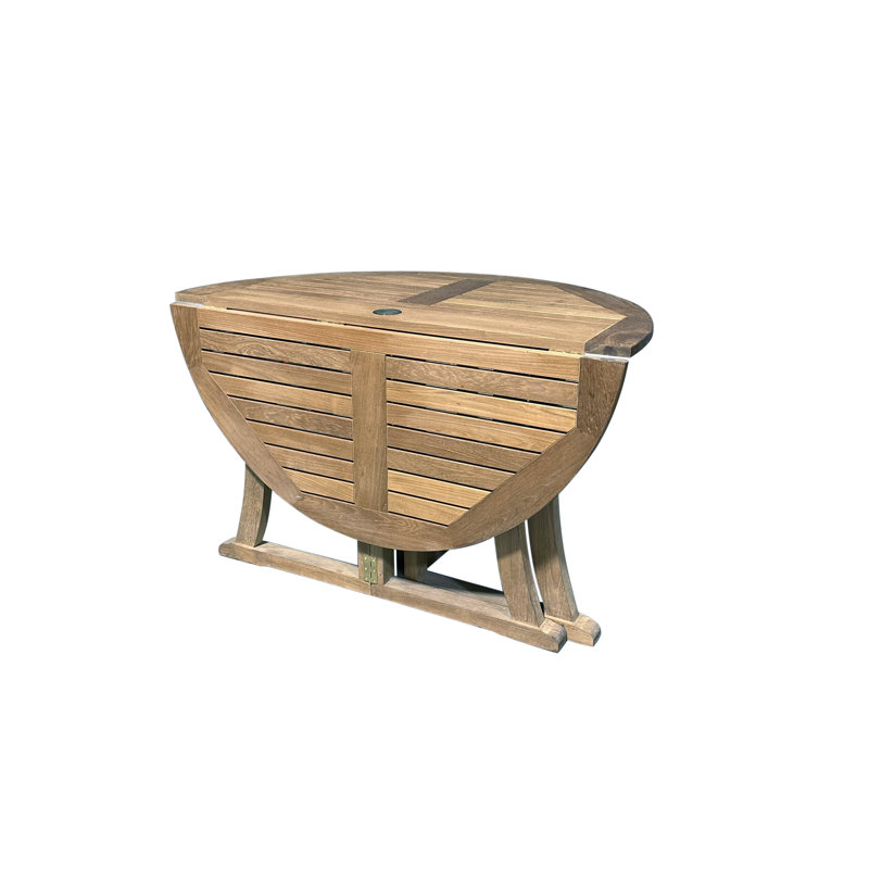 Jaydalynn Round Teak Outdoor Dining Table , 48'' in. W 48'' in. D