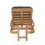 Chaise longue d'extérieur en acacia