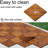 Dashiell 12-Slat Acacia Deck Tile - 10-Pack Interlocking Diagonal