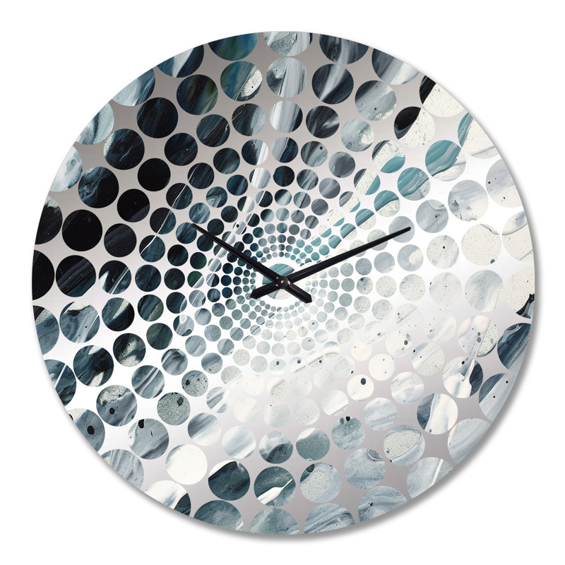 Lahcen - Horloge murale peinture abstraite, Grand