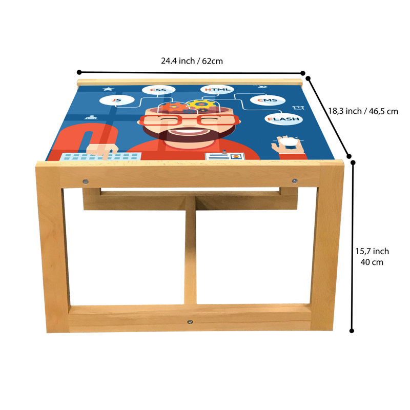 Ionut Sled Coffee Table, 62cm H x 46cm W x 40cm D
