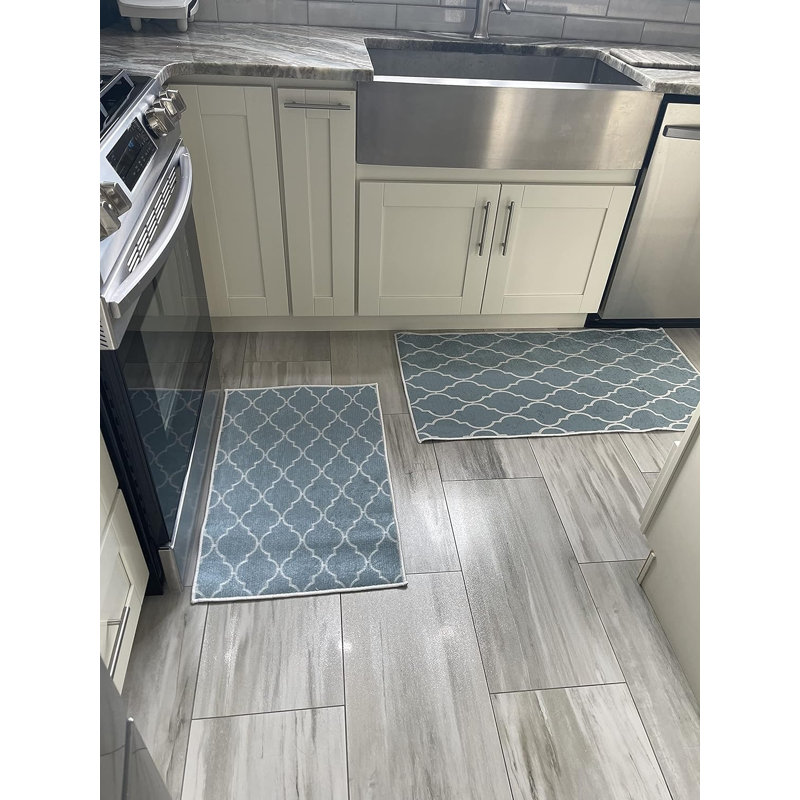 Tapis de cuisine Eneyda, Bleu sarcelle