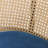 Daishun Modern Wicker Bar Stool with Fabric Seat and Powder Coated Steel Frame-376876232