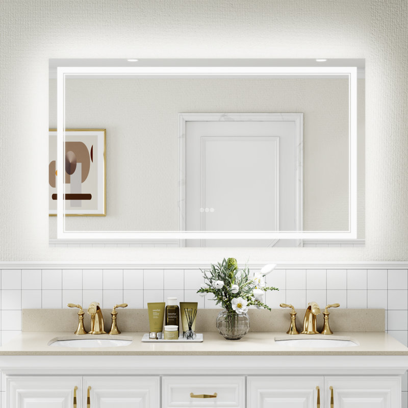 Miroir de salle de bain mural Aolaith, 36 po x 60 po