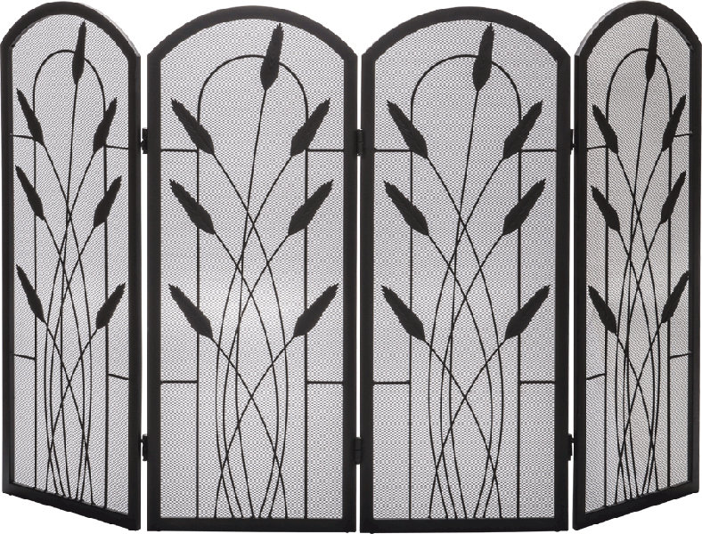 Linett 4 Panel Steel Fireplace Screen