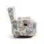 Upholstered Classic Wing Back Manual Handle Swivel Rock Glider Recliner with Naihead Trims-401058797