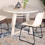 Ensemble de salle à manger 5 pièces, table à manger à tréteaux et 4 chaises élégantes-494967175