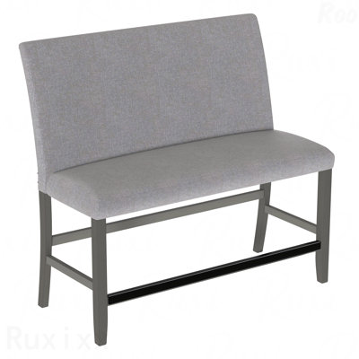 Banc rembourré - avec dossier