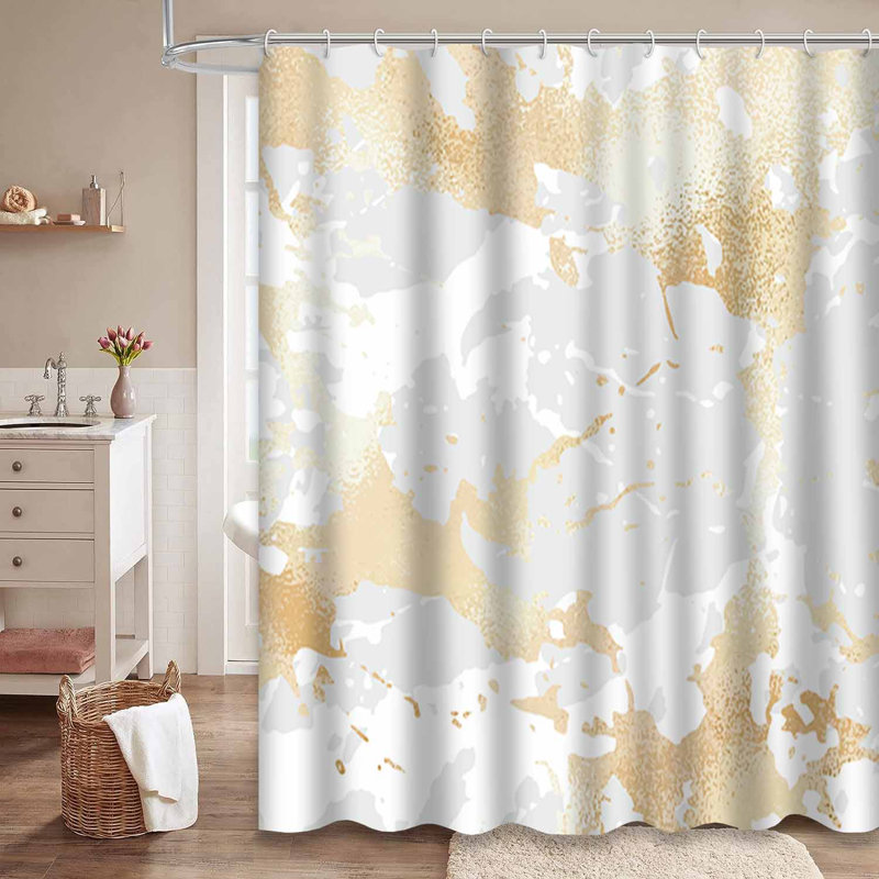 Rideau de douche En Marble, L 72 po x l 72 po