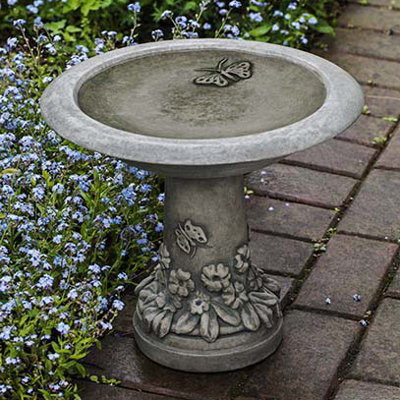 Concrete Pedestal Birdbath