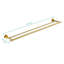 Barre à serviettes en acier inoxydable brossé 23,6 po - fixation murale pour salle de bain, chambre à coucher, cuisine et salle de lavage